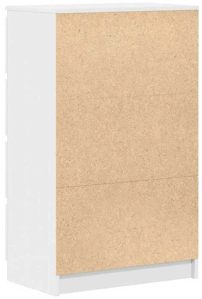 Šoninė spintelė, baltos spalvos, 60x35x98,5 cm, mediena