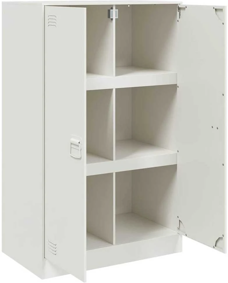 Šoninė spintelė, baltos spalvos, 67x39x107cm, plienas