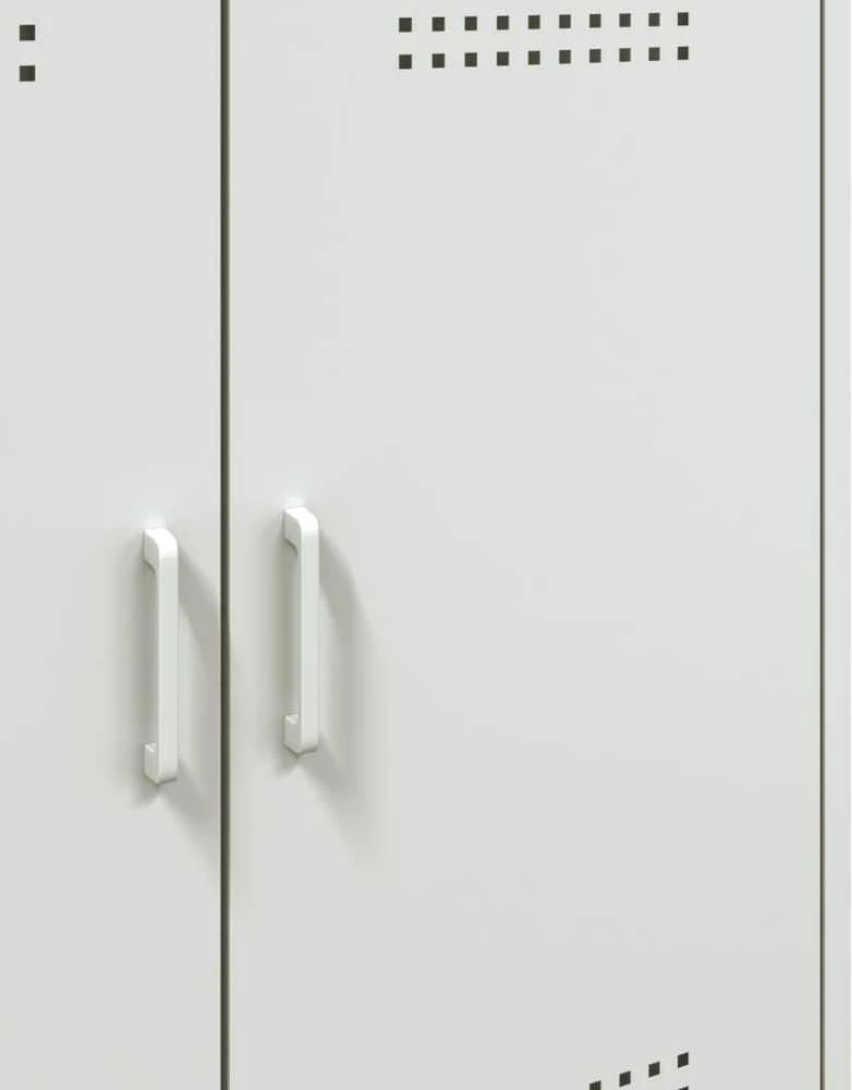 Šoninė spintelė, baltos spalvos, 68x39x79cm, plienas
