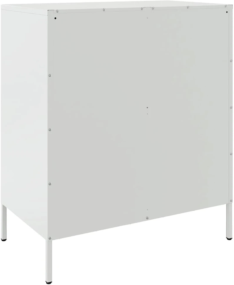 Šoninė spintelė, baltos spalvos, 68x39x79cm, plienas