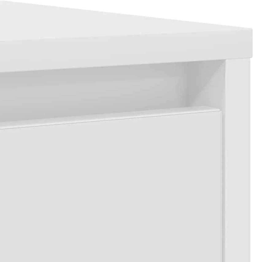 Šoninė spintelė, baltos spalvos, 85x34x76cm, apdirbta mediena