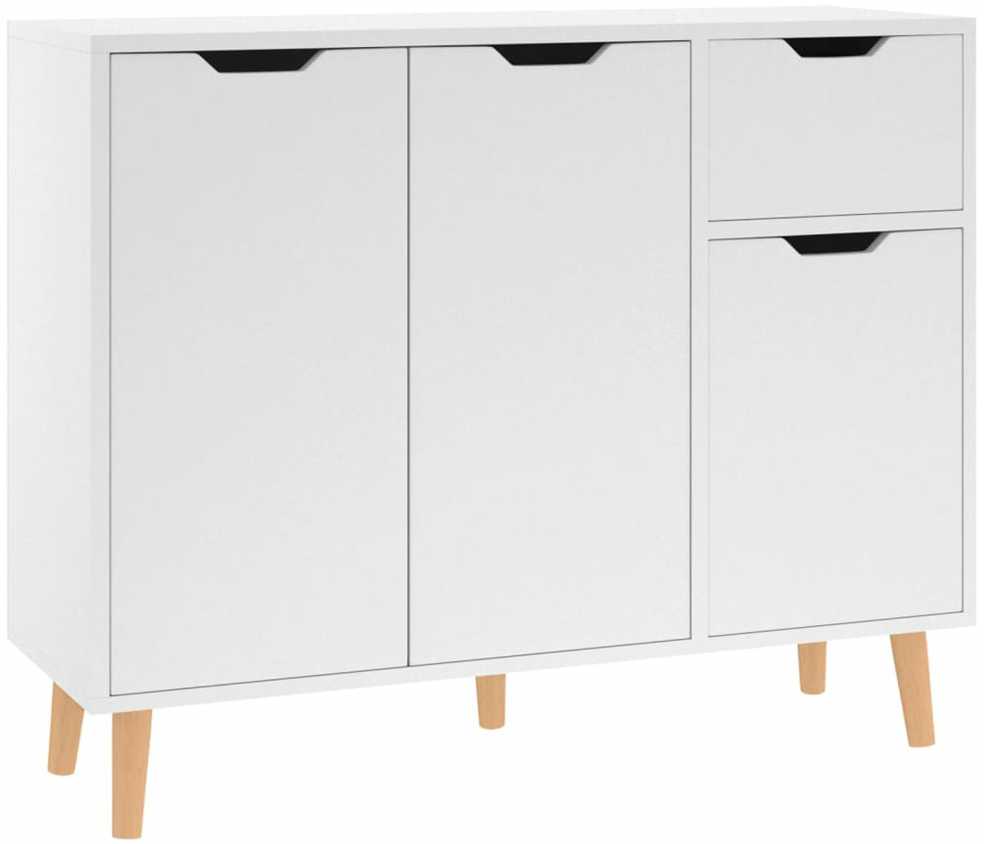 Šoninė spintelė, baltos spalvos, 90x30x72cm, apdirbta mediena
