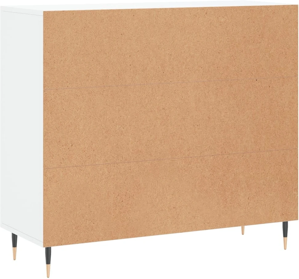 Šoninė spintelė, baltos spalvos, 90x34x80cm, apdirbta mediena