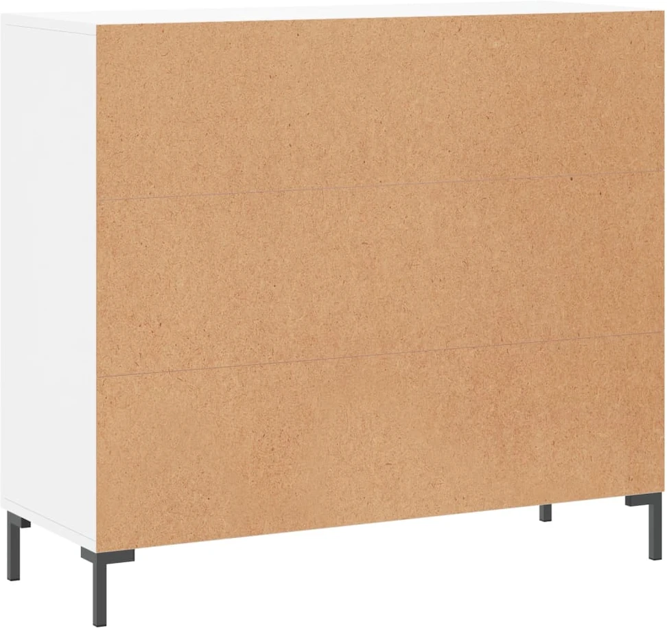 Šoninė spintelė, baltos spalvos, 90x34x80cm, apdirbta mediena