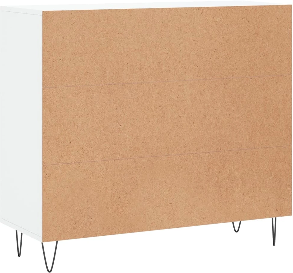 Šoninė spintelė, baltos spalvos, 90x34x80cm, apdirbta mediena