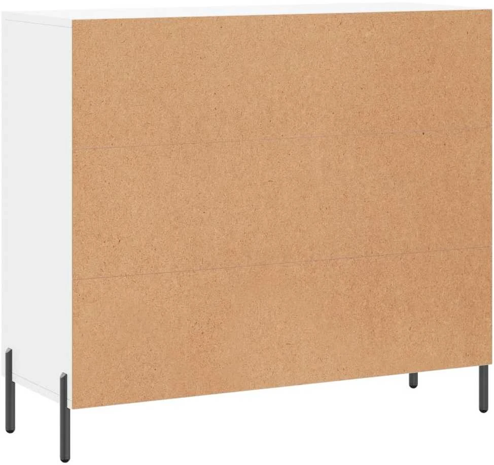 Šoninė spintelė, baltos spalvos, 90x34x80cm, apdirbta mediena
