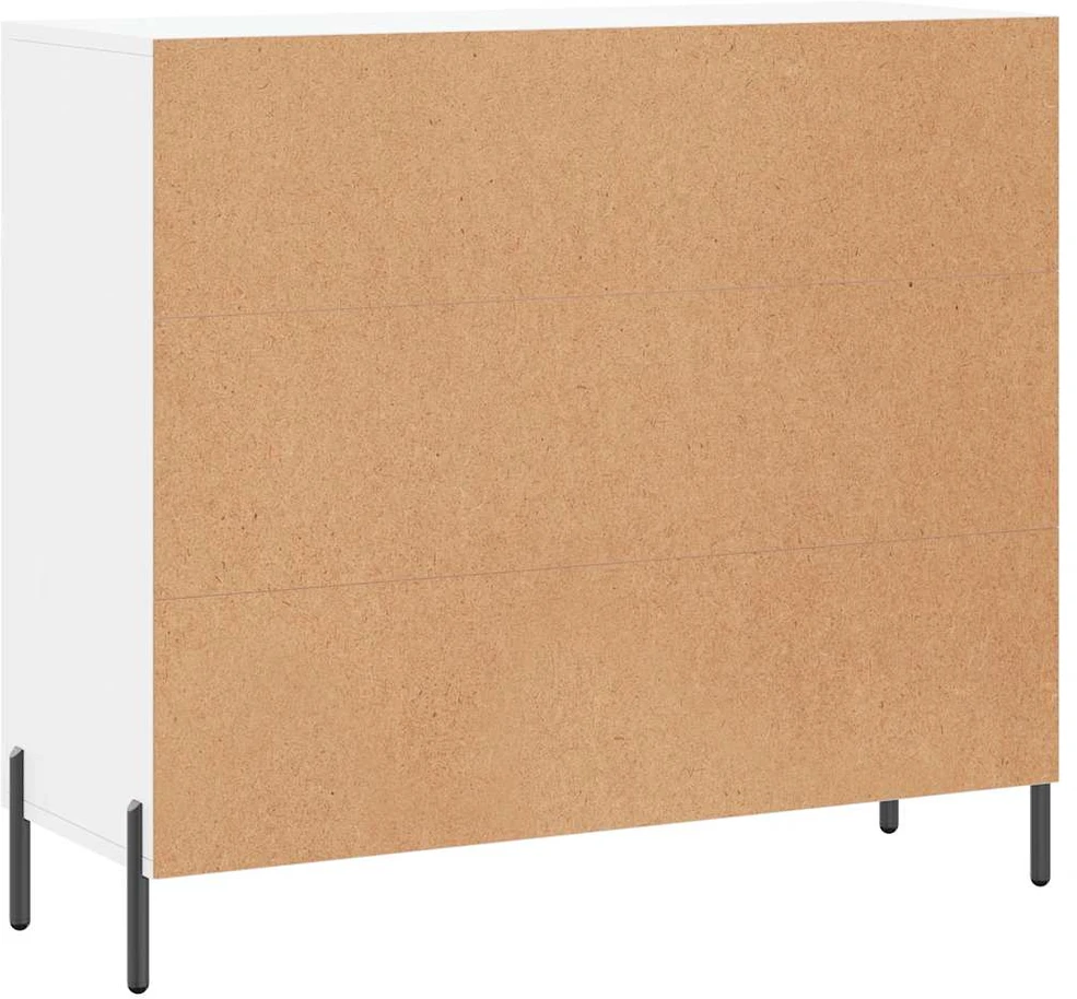 Šoninė spintelė, baltos spalvos, 90x34x80cm, apdirbta mediena