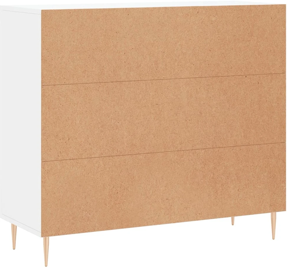 Šoninė spintelė, baltos spalvos, 90x34x80cm, apdirbta mediena