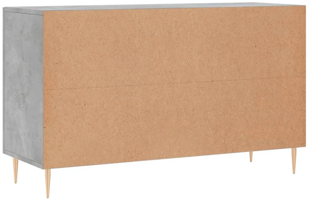 Šoninė spintelė, betono pilka, 100x36x60cm, apdirbta mediena