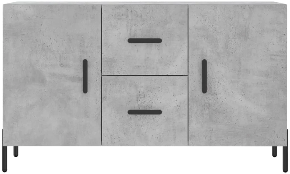 Šoninė spintelė, betono pilka, 100x36x60cm, apdirbta mediena