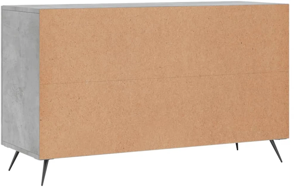 Šoninė spintelė, betono pilka, 100x36x60cm, apdirbta mediena
