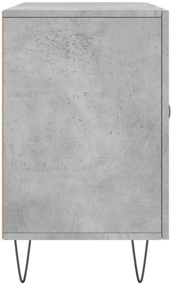 Šoninė spintelė, betono pilka, 100x36x60cm, apdirbta mediena