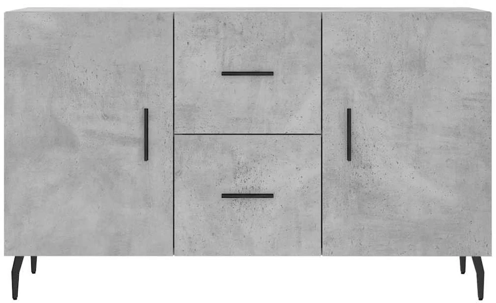 Šoninė spintelė, betono pilka, 100x36x60cm, apdirbta mediena