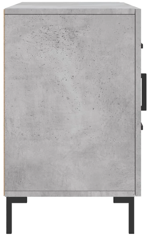 Šoninė spintelė, betono pilka, 100x36x60cm, apdirbta mediena
