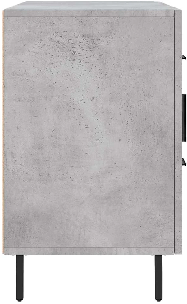 Šoninė spintelė, betono pilka, 100x36x60cm, apdirbta mediena