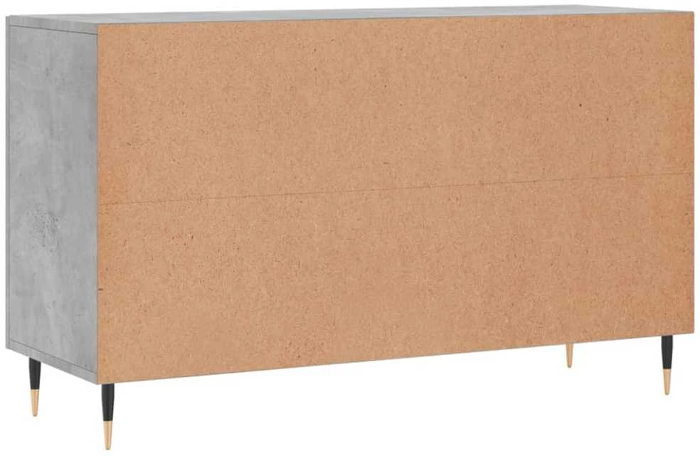 Šoninė spintelė, betono pilka, 100x36x60cm, apdirbta mediena