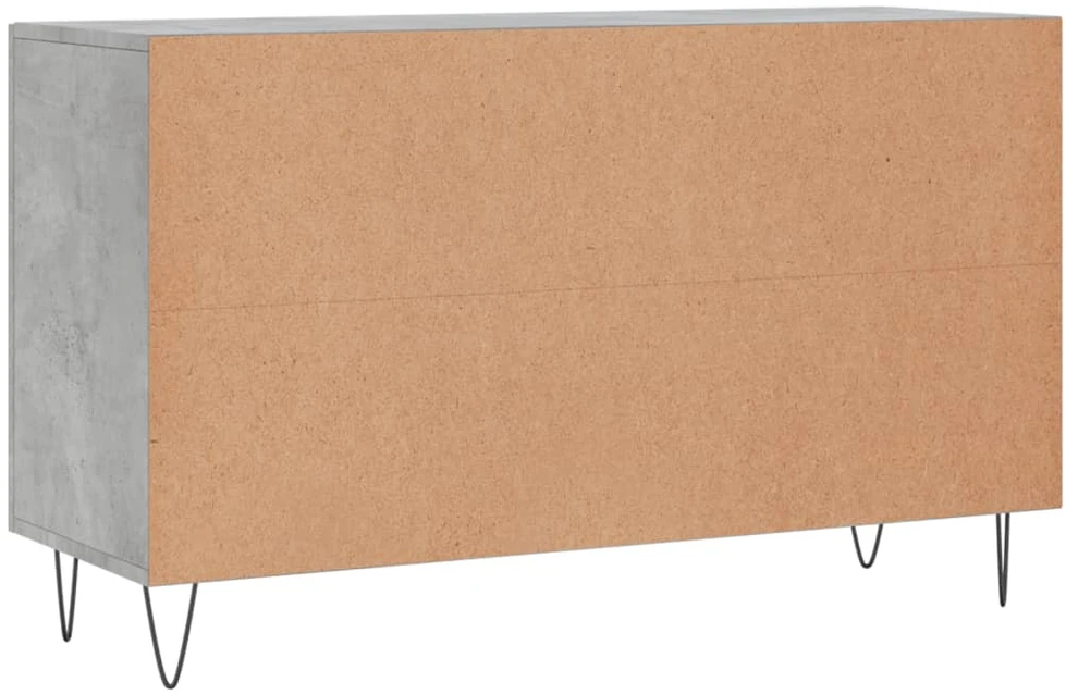 Šoninė spintelė, betono pilka, 100x36x60cm, apdirbta mediena