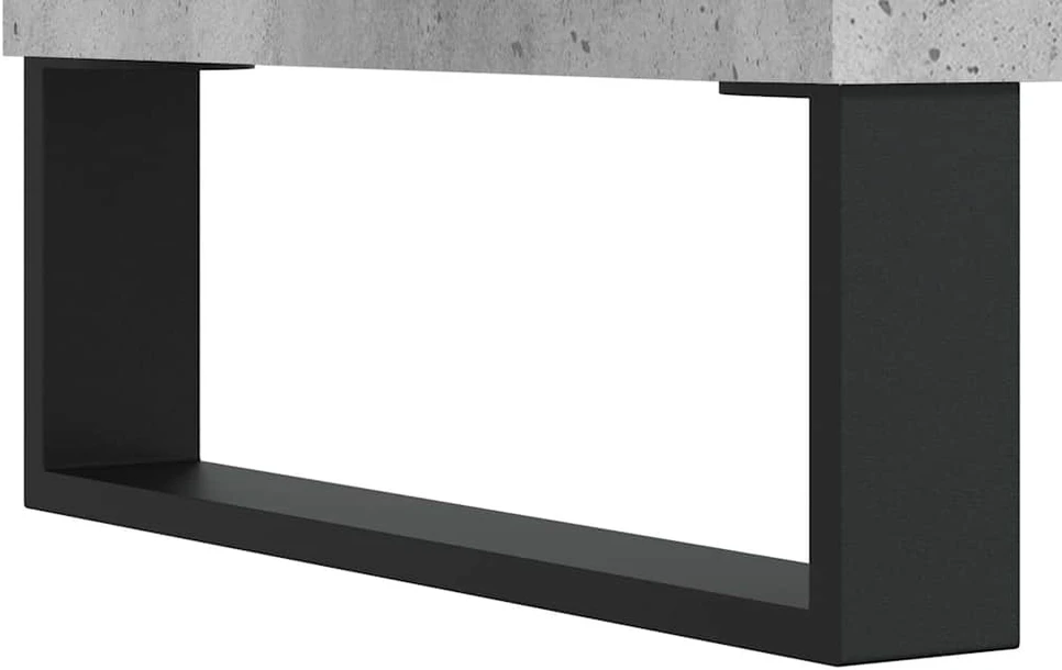 Šoninė spintelė, betono pilka, 100x36x60cm, apdirbta mediena