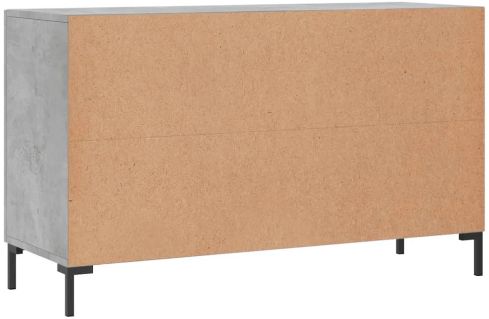Šoninė spintelė, betono pilka, 100x36x60cm, apdirbta mediena