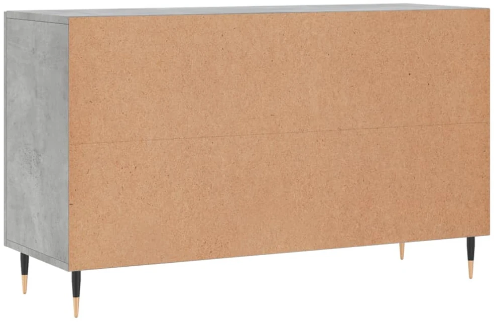 Šoninė spintelė, betono pilka, 100x36x60cm, apdirbta mediena