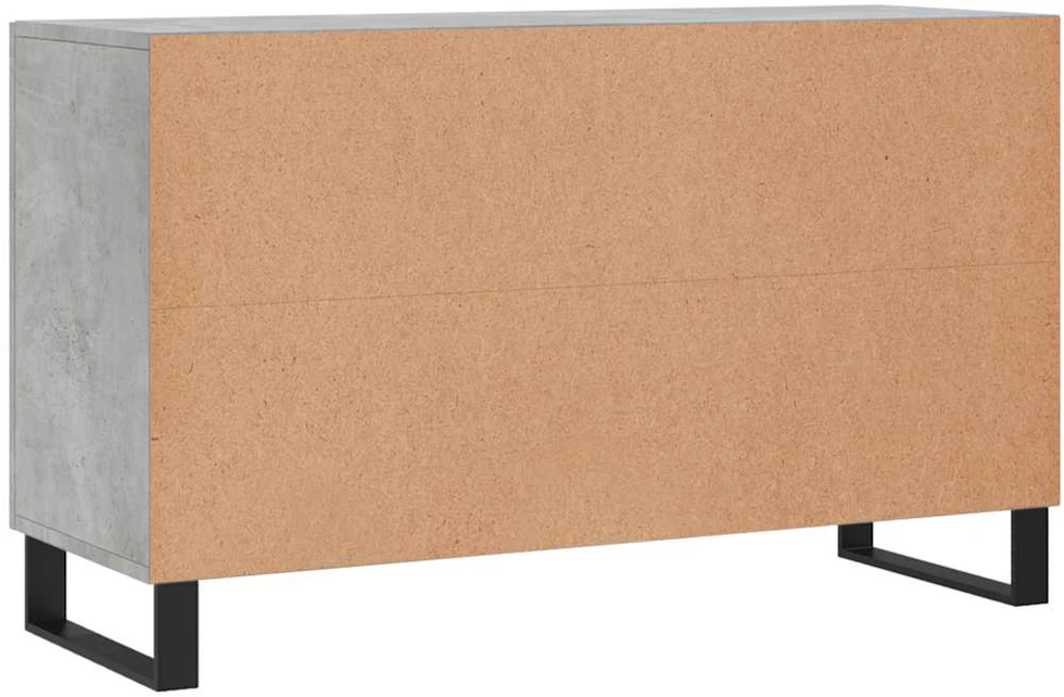 Šoninė spintelė, betono pilka, 100x36x60cm, apdirbta mediena