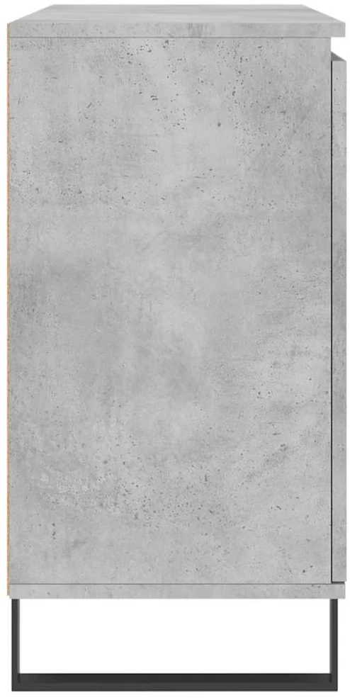 Šoninė spintelė, betono pilka, 104x35x70cm, apdirbta mediena