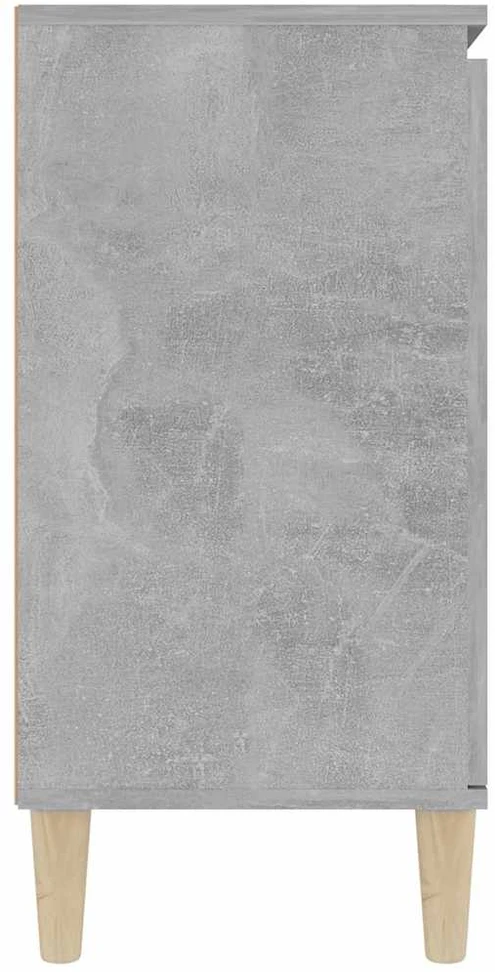 Šoninė spintelė, betono pilka, 101x35x70cm, apdirbta mediena