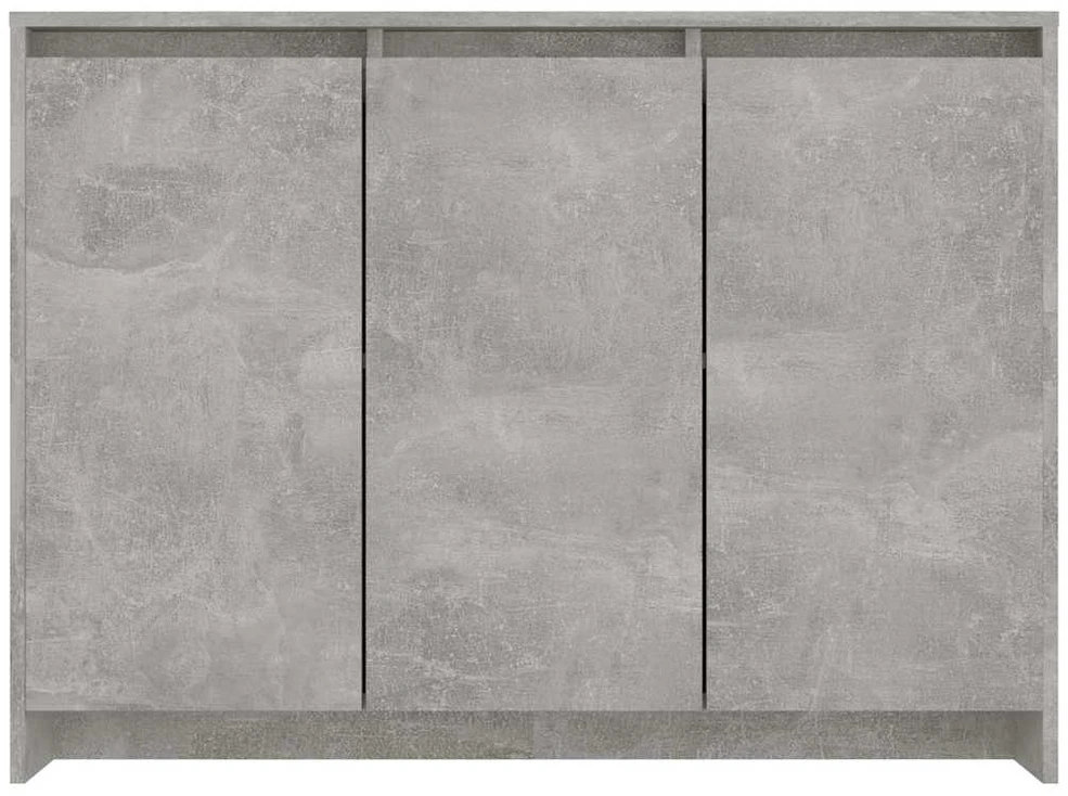 Šoninė spintelė, betono pilka, 102x33x75cm, apdirbta mediena