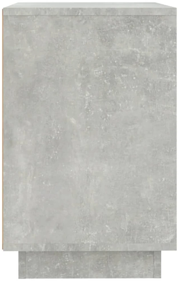 Šoninė spintelė, betono pilka, 102x35x60cm, apdirbta mediena