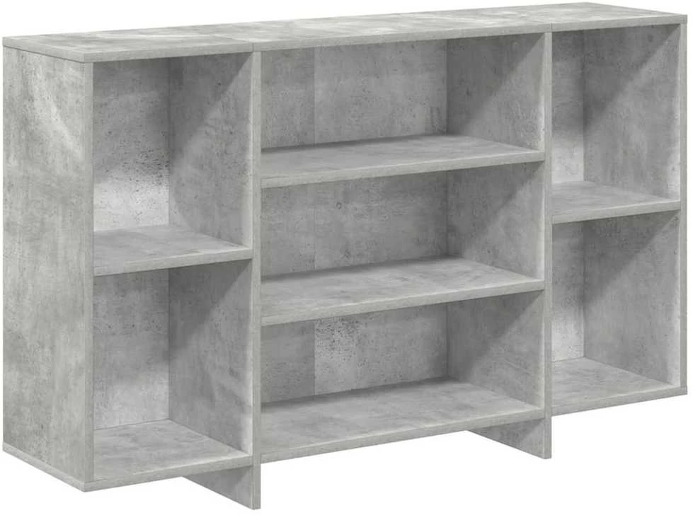 Šoninė spintelė, betono pilka, 120x30x75cm, apdirbta mediena