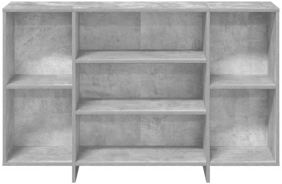 Šoninė spintelė, betono pilka, 120x30x75cm, apdirbta mediena
