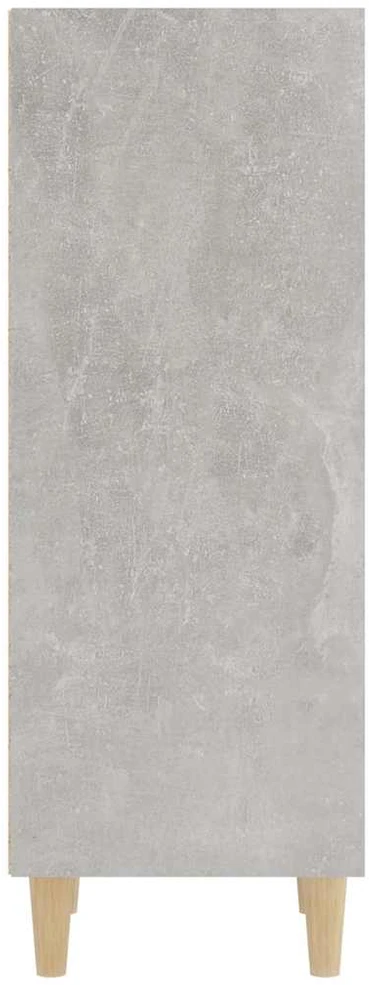 Šoninė spintelė, betono pilka, 34,5x32,5x90cm, apdirbta mediena