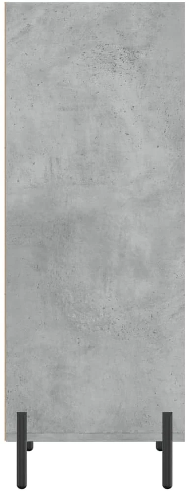 Šoninė spintelė, betono pilka, 34,5x32,5x90cm, apdirbta mediena