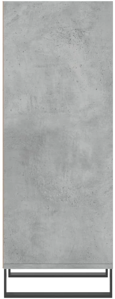 Šoninė spintelė, betono pilka, 34,5x32,5x90cm, apdirbta mediena