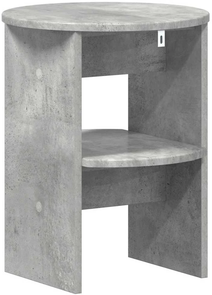 Šoninė spintelė Betono Pilka Ø40 x 50 cm Dirbtinė mediena