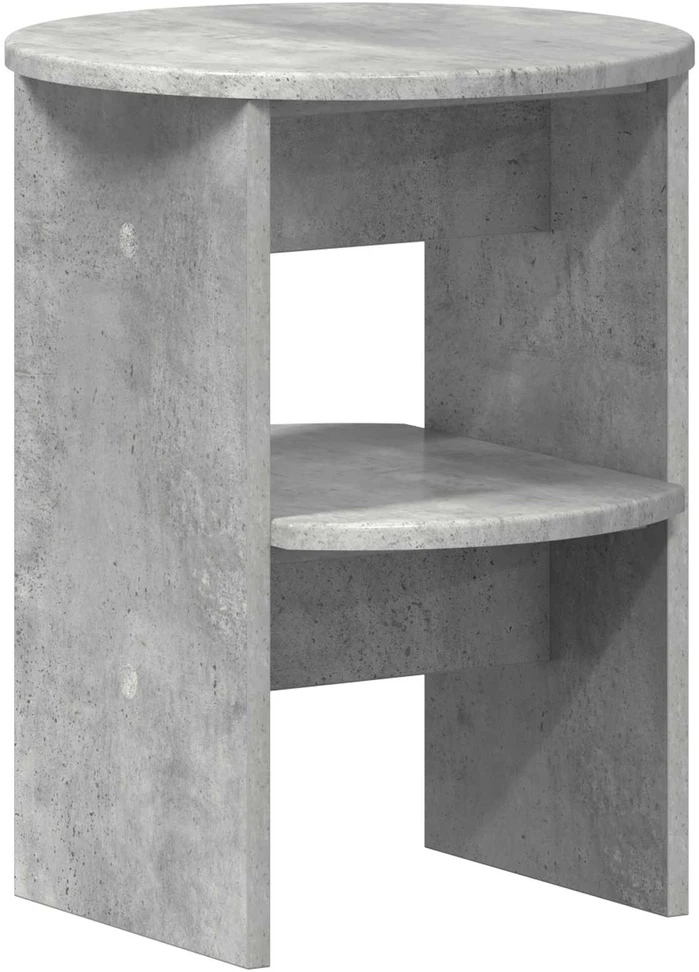 Šoninė spintelė Betono Pilka Ø40 x 50 cm Dirbtinė mediena