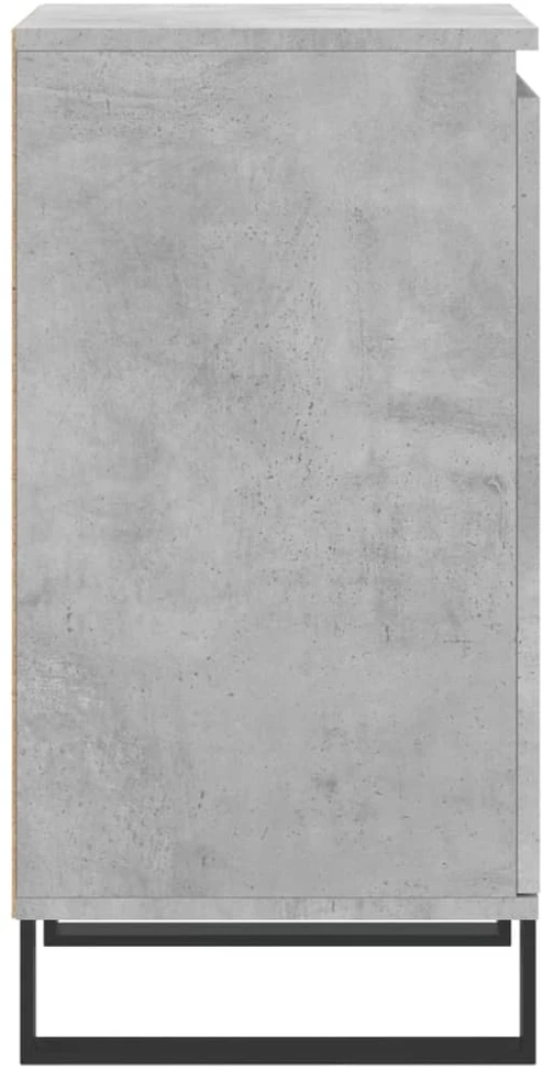 Šoninė spintelė, betono pilka, 40x35x70cm, apdirbta mediena