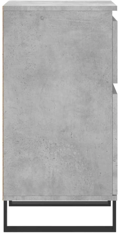 Šoninė spintelė, betono pilka, 40x35x70cm, apdirbta mediena