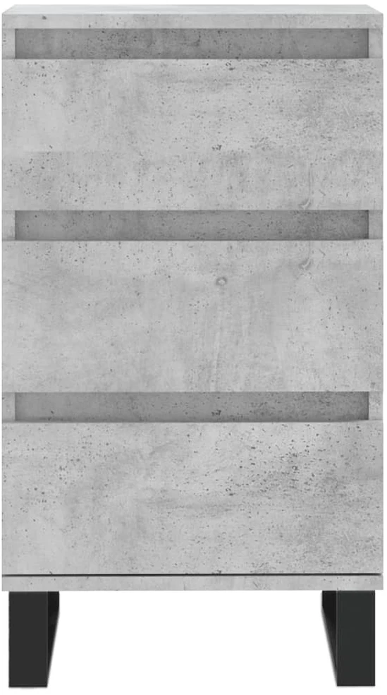 Šoninė spintelė, betono pilka, 40x35x70cm, apdirbta mediena