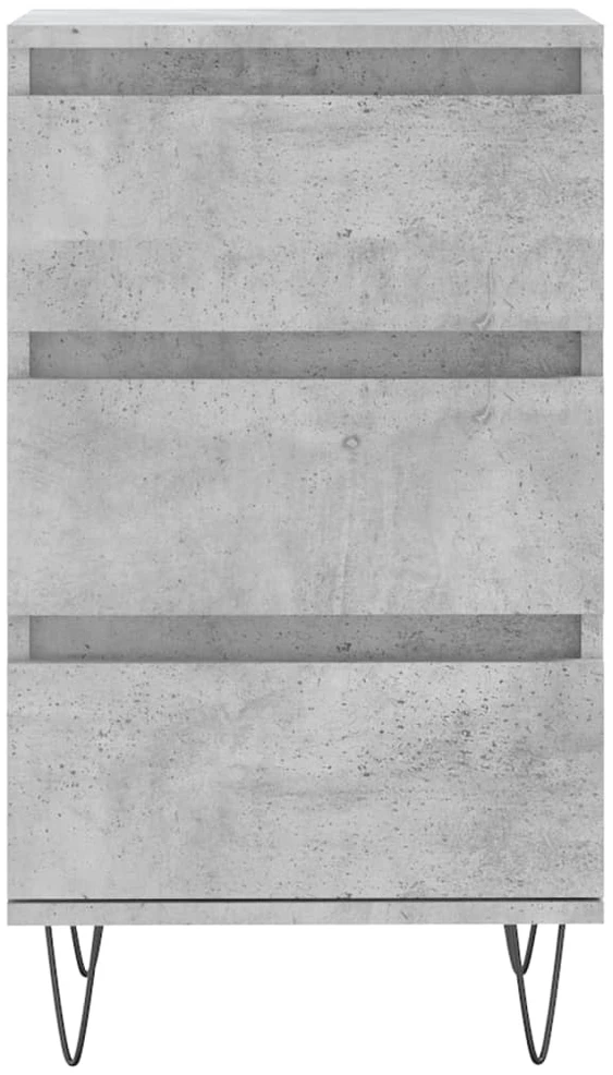 Šoninė spintelė, betono pilka, 40x35x70cm, apdirbta mediena