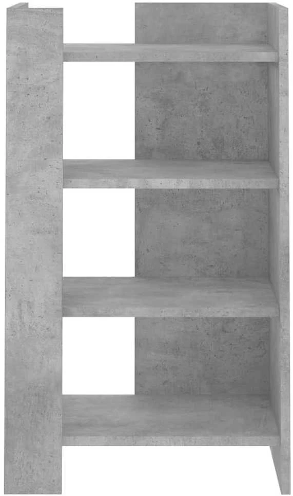 Šoninė spintelė, betono pilka, 45x35x75cm, apdirbta mediena