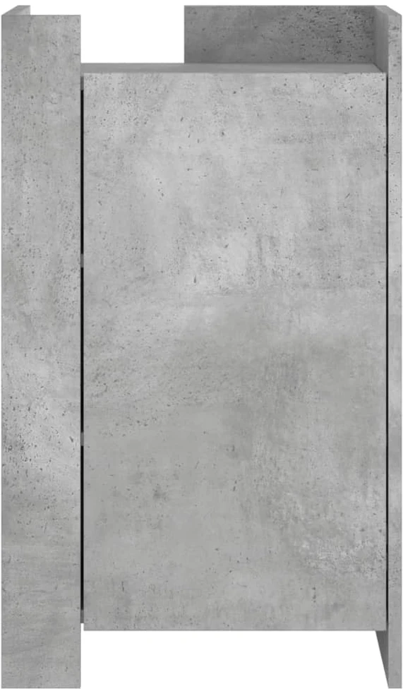Šoninė spintelė, betono pilka, 45x35x75cm, apdirbta mediena