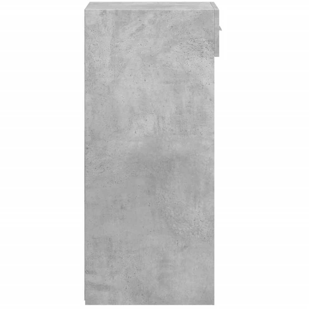 Šoninė spintelė, betono pilka, 45x42,5x93cm, apdirbta mediena