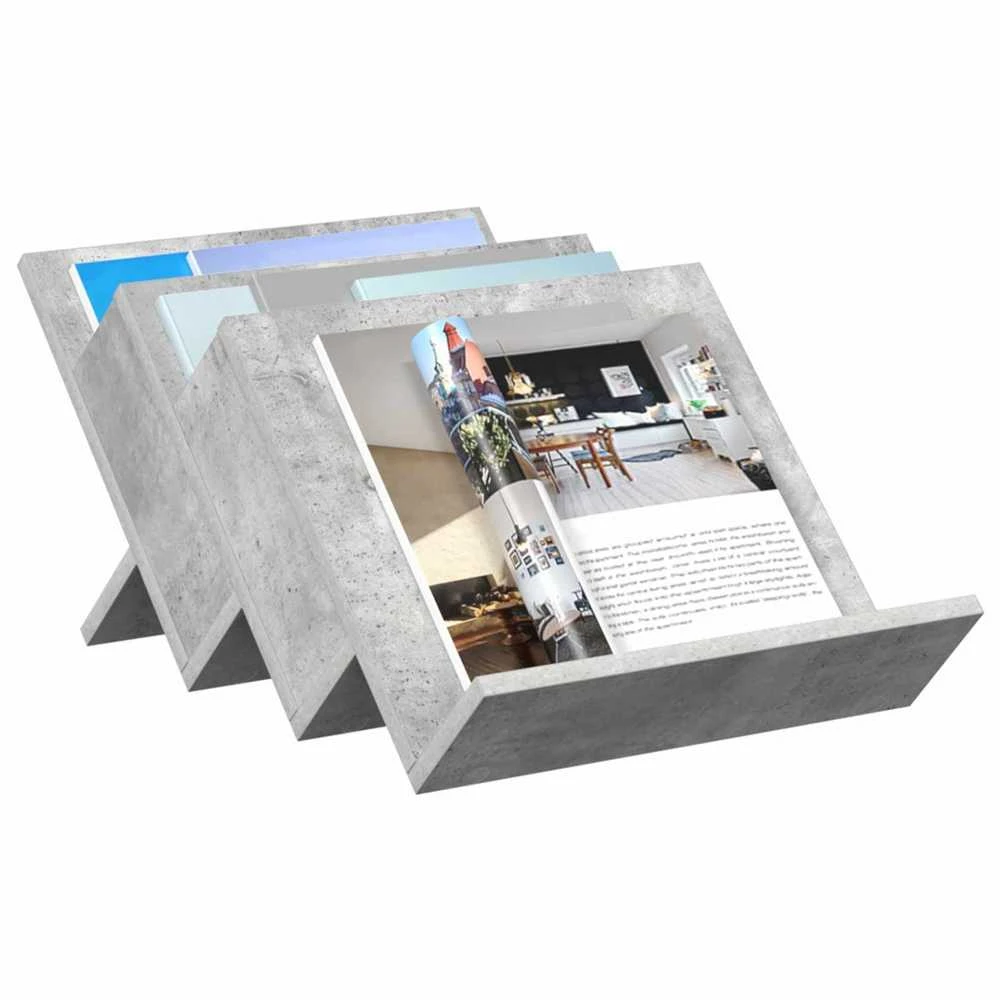 Žurnalų stovas Betono pilka 53 x 40 x 28,5 cm Apdirbta mediena