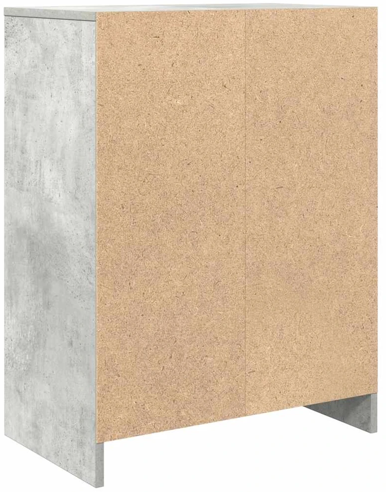Šoninė spintelė, betono pilka, 57x34x76 cm, apdirbta mediena