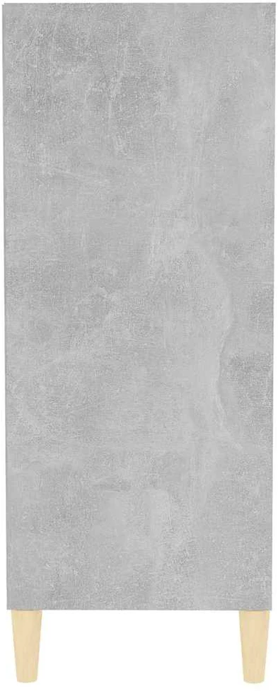 Šoninė spintelė, betono pilka, 57x35x90cm, apdirbta mediena