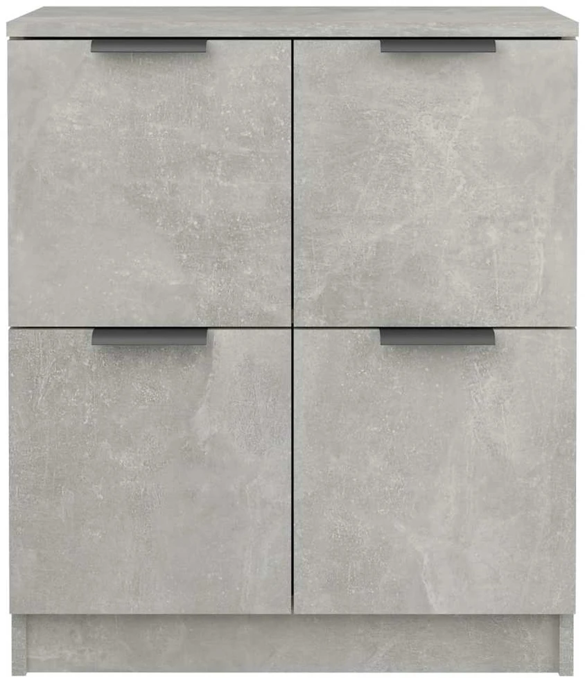 Šoninė spintelė, betono pilka, 60x30x70cm, apdirbta mediena