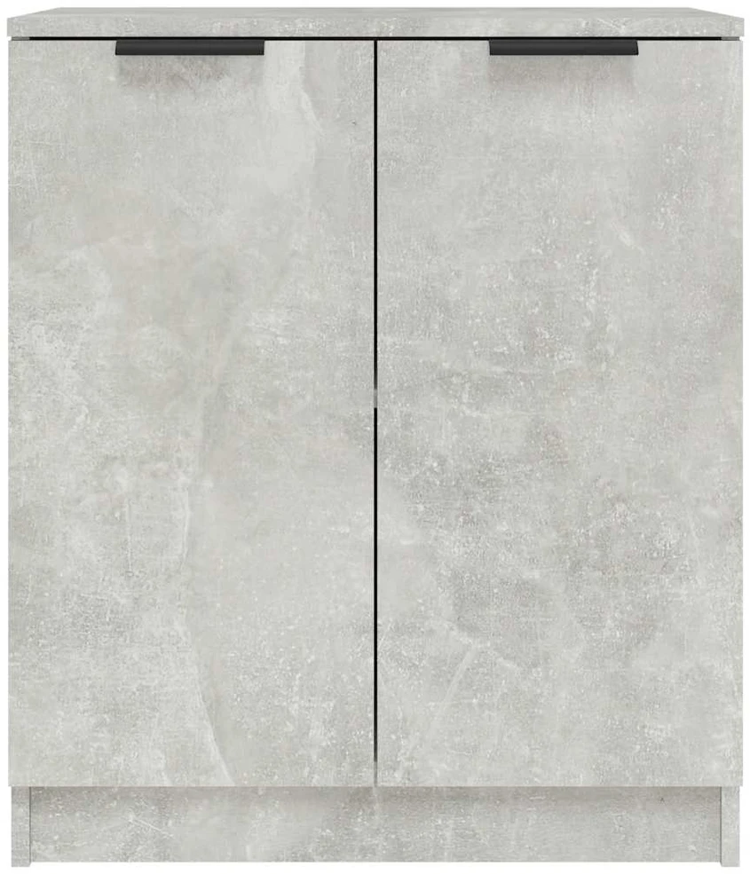 Šoninė spintelė, betono pilka, 60x30x70cm, apdirbta mediena