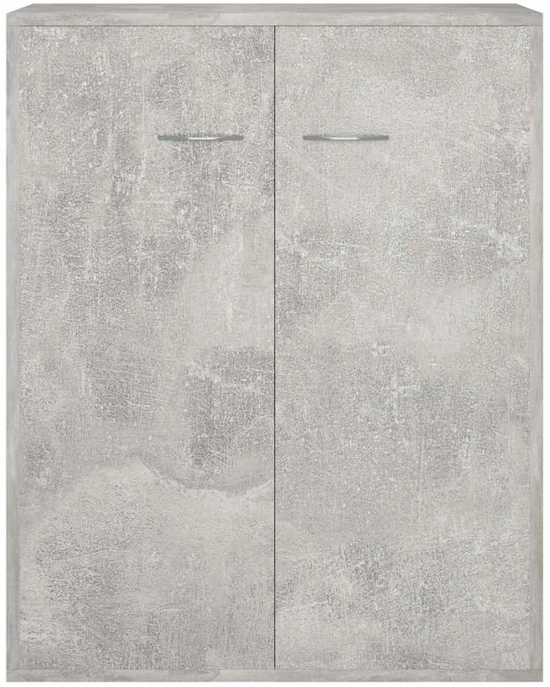 Šoninė spintelė, betono pilka, 60x30x75cm, apdirbta mediena