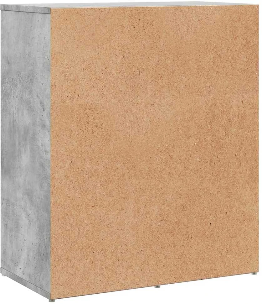 Šoninė spintelė, betono pilka, 60x31x70cm, apdirbta mediena
